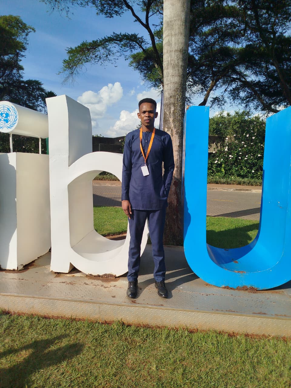 Teddy Jeremy at the United Nations Office in Nairobi